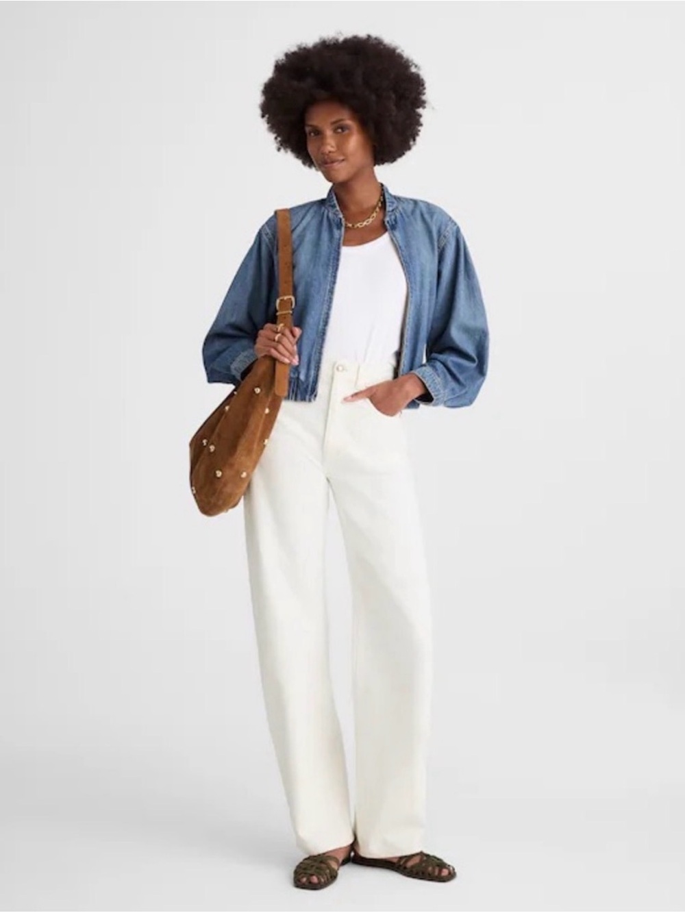 Madewell White High-Rise Wide-Leg Balloon Jeans NWOT $148